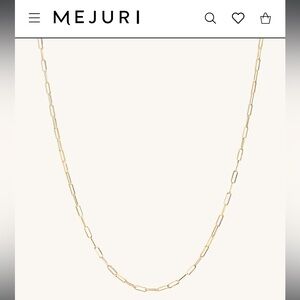 Mejuri Long Boyfriend Bold Chain Gold Necklace
